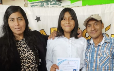 Three families in Honduras